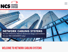 Tablet Screenshot of networkcablingsystems.com
